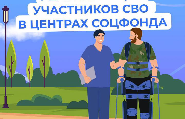 Участники спецоперации получают персональное сопровождение и индивидуальную программу в центрах реабилитации Соцфонда 
